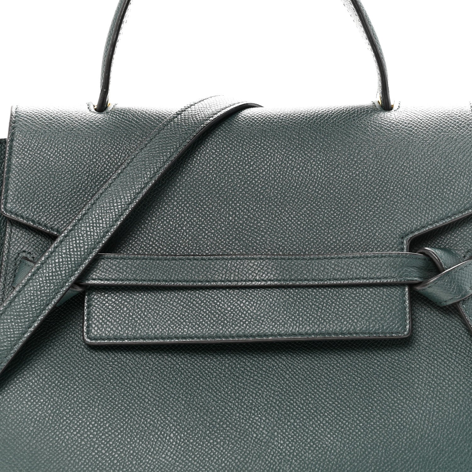 Grained Calfskin Micro Belt Bag Amazone