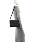 Grained Calfskin Intreccio Large Diago Crossbody Bag Fondant