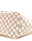 Damier Azur Neo Neverfull MM Rose Ballerine