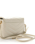 Calfskin Y Quilted Monogram Toy Loulou Crossbody Bag Crema Soft