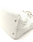 Lambskin Woven D1OR Tote White