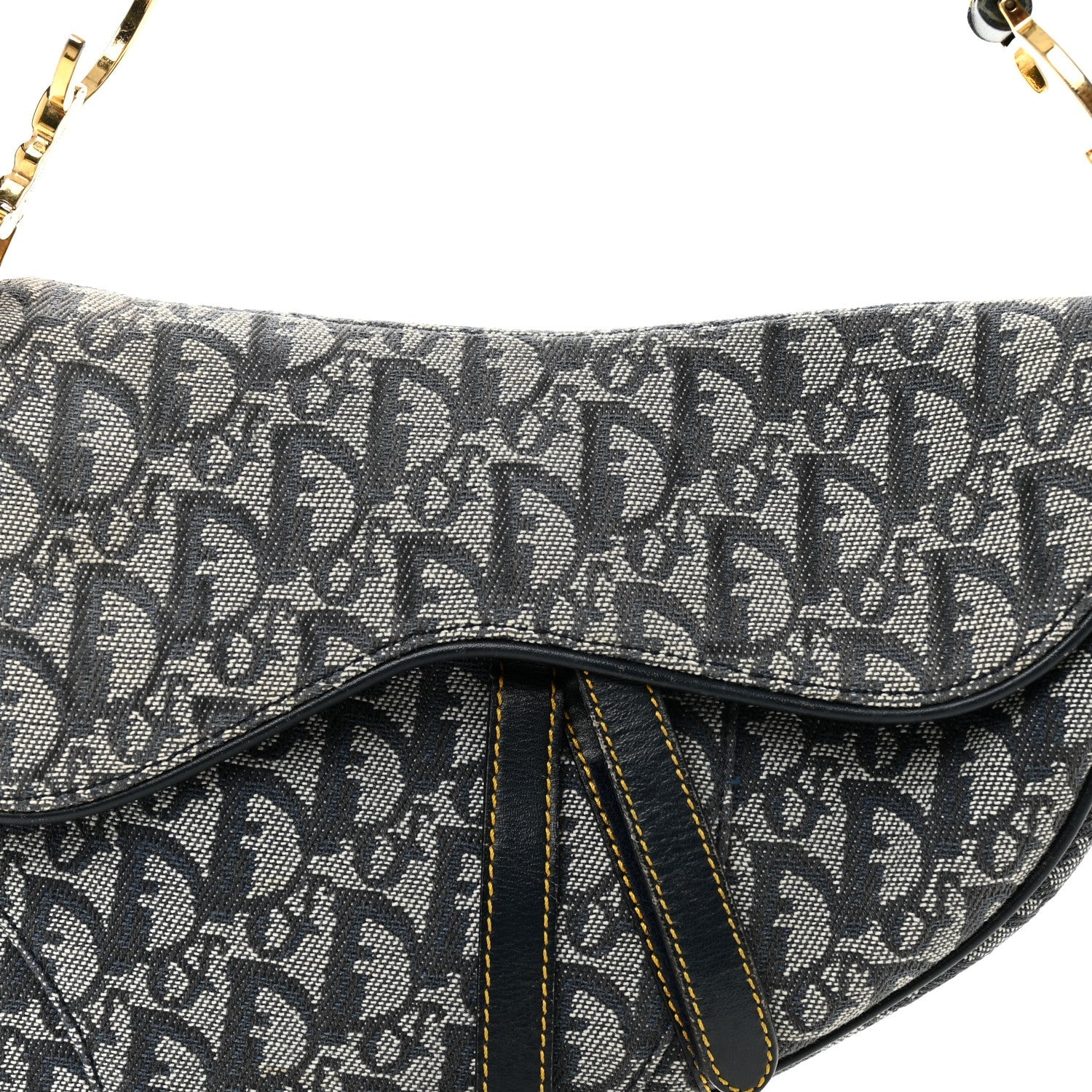 Monogram Saddle Bag Blue