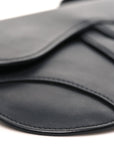 Ultra Matte Calfskin Saddle Belt Bag Black