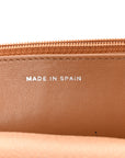 Caviar Quilted Wallet on Chain WOC Beige