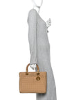 Nylon Cannage Large Lady D1OR Tan