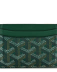 Goyardine Saint Sulpice Card Holder Green