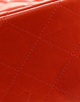 Lambskin Quilted Jumbo Double Flap Red
