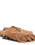 Suede Mini Fringe Tassel Bag Toffee