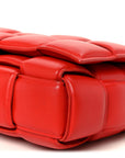 Lambskin Maxi Intreccio Padded Chain Cassette Crossbody Bag Nail Polish