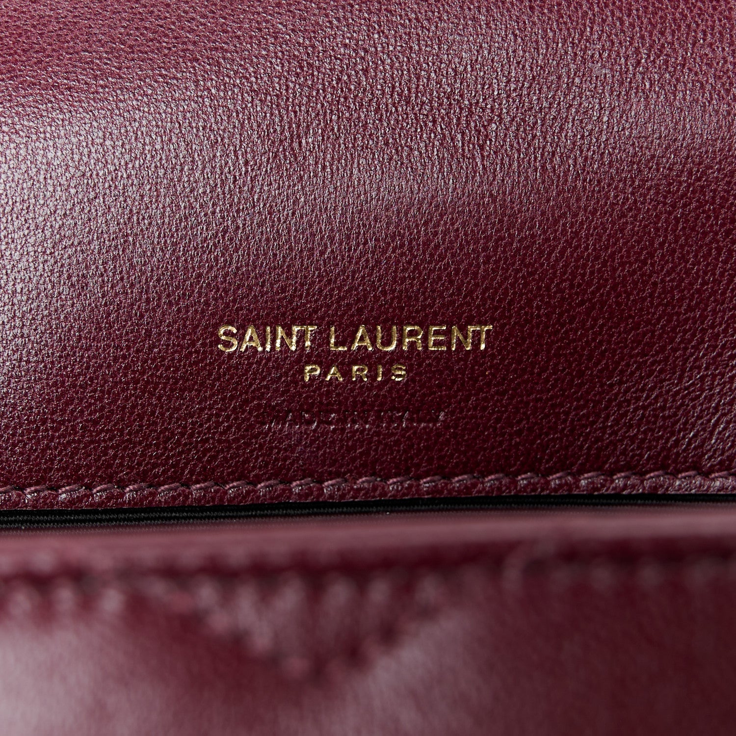 Lambskin Chevron Quilted Mini Loulou Rouge Cabernet