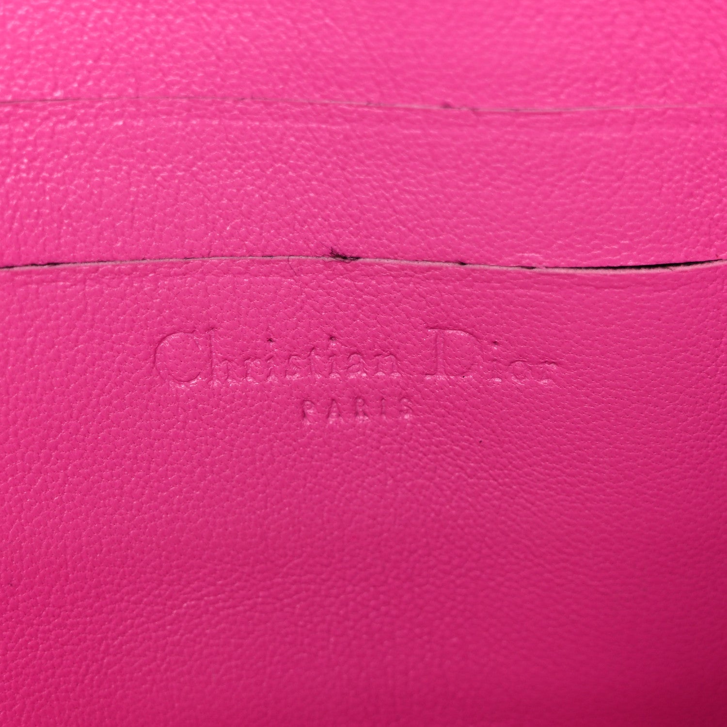 Lambskin Cannage Miss D1OR Promenade Pouch Fuchsia
