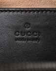 Calfskin Matelasse Small GG Marmont Chain Shoulder Bag Black