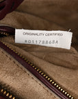 Lambskin Intrecciato Medium Padded Veneta Deep Mahogany