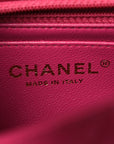 Lambskin Quilted Mini Square Flap Pink