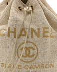 Canvas Large Deauville Backpack Light Beige
