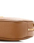 Grain De Poudre Matelasse Monogram Mini Lou Camera Bag Dark Natural