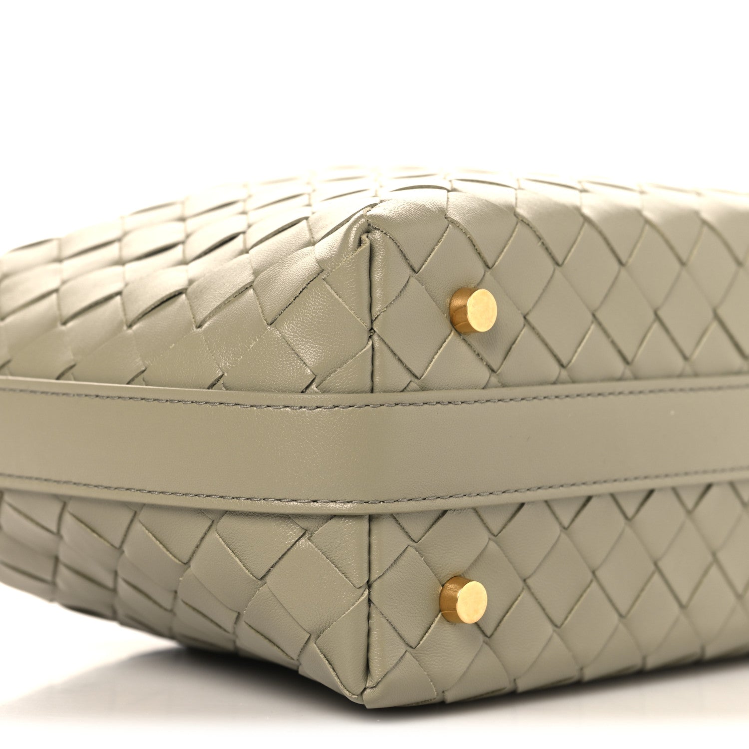 Calfskin Nappa Intrecciato Mini Wallace Travertine