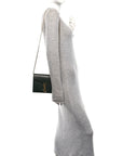 Grain De Poudre Monogram Cassandra Chain Wallet Dark Green