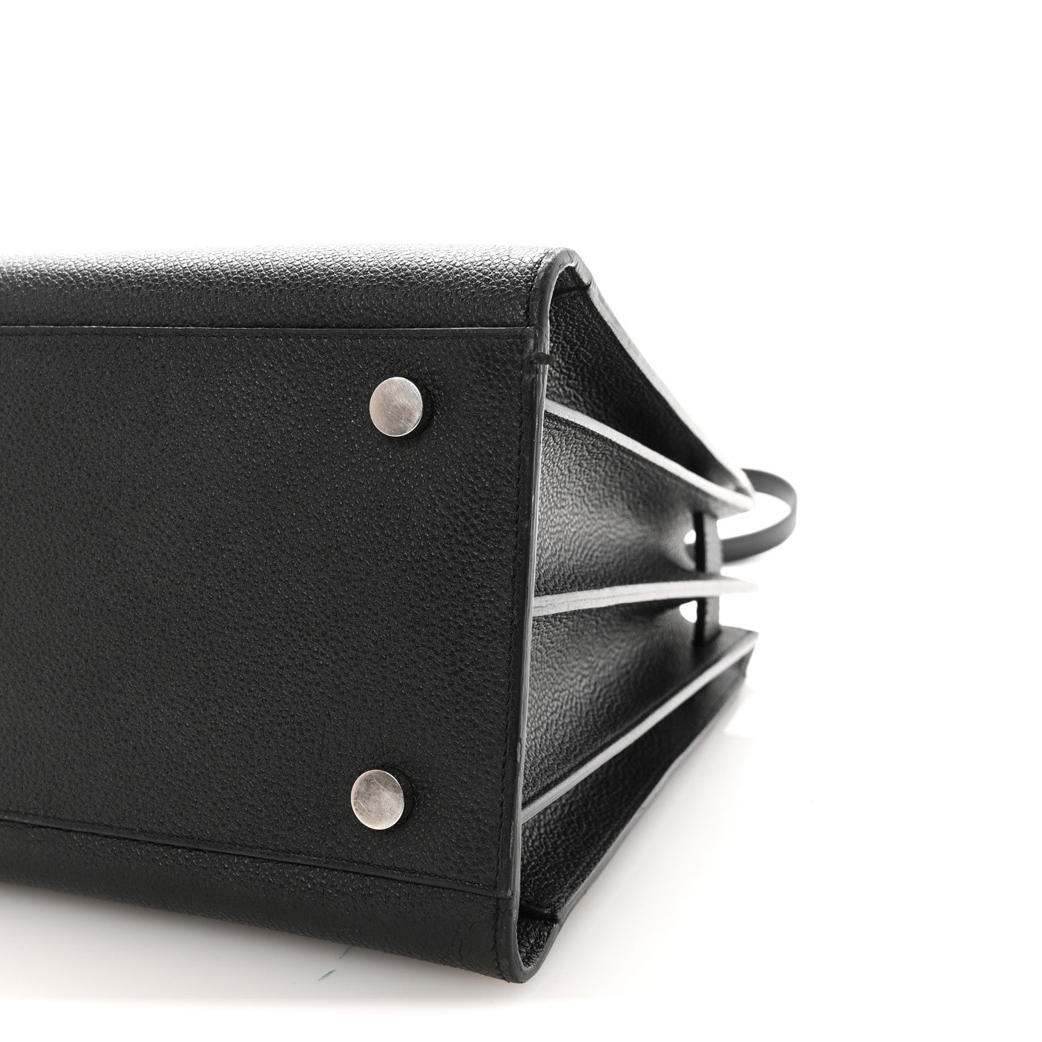 Grained Calfskin Small Sac De Jour Black
