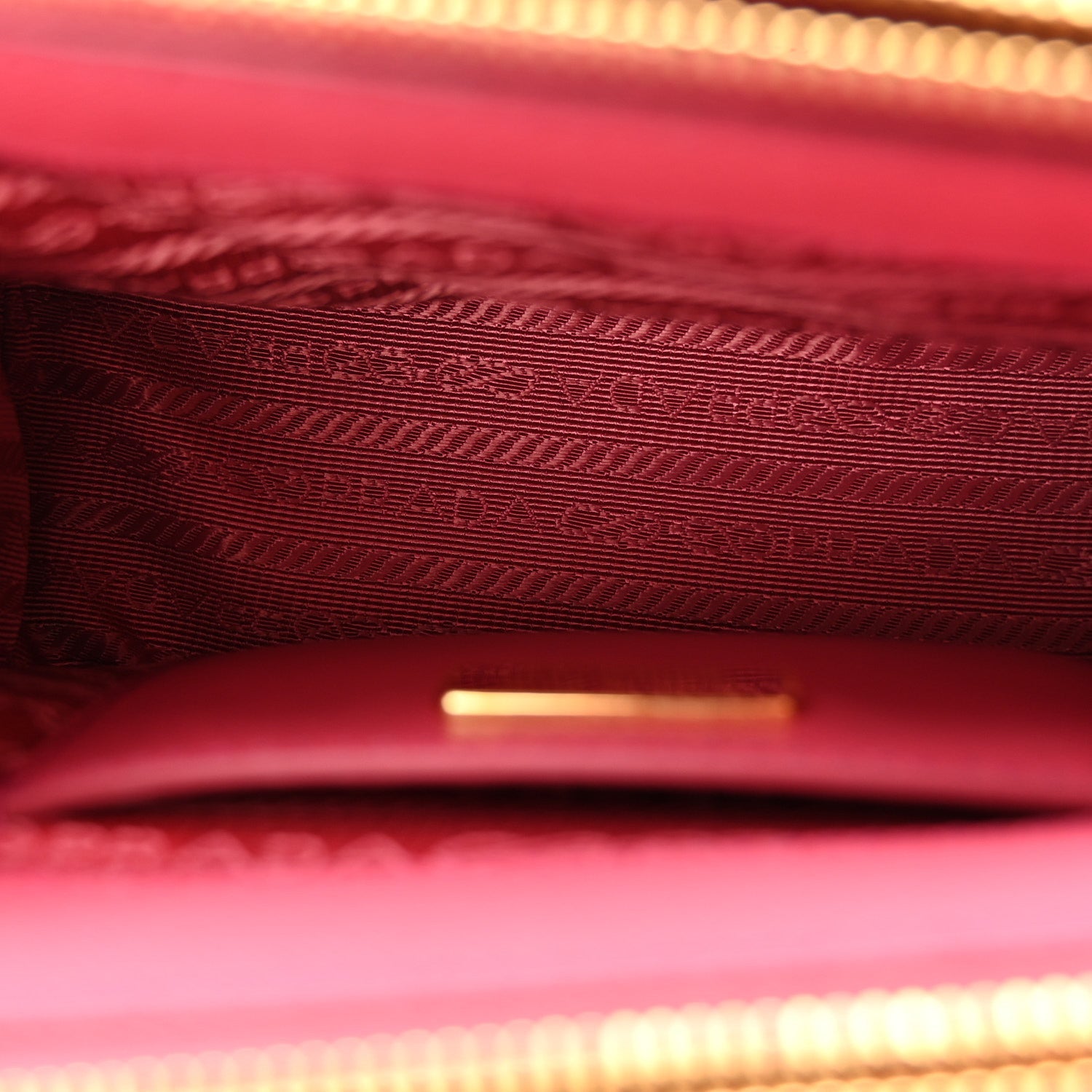 Saffiano Lux Micro Galleria Double Zip Tote Peonia