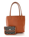 Goyardine Reversible Mini Anjou Black Gold