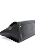 Caviar Medium Studded Deauville Tote Black