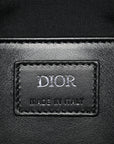 Oblique Mink Fur Saddle Soft Bag Dark Grey