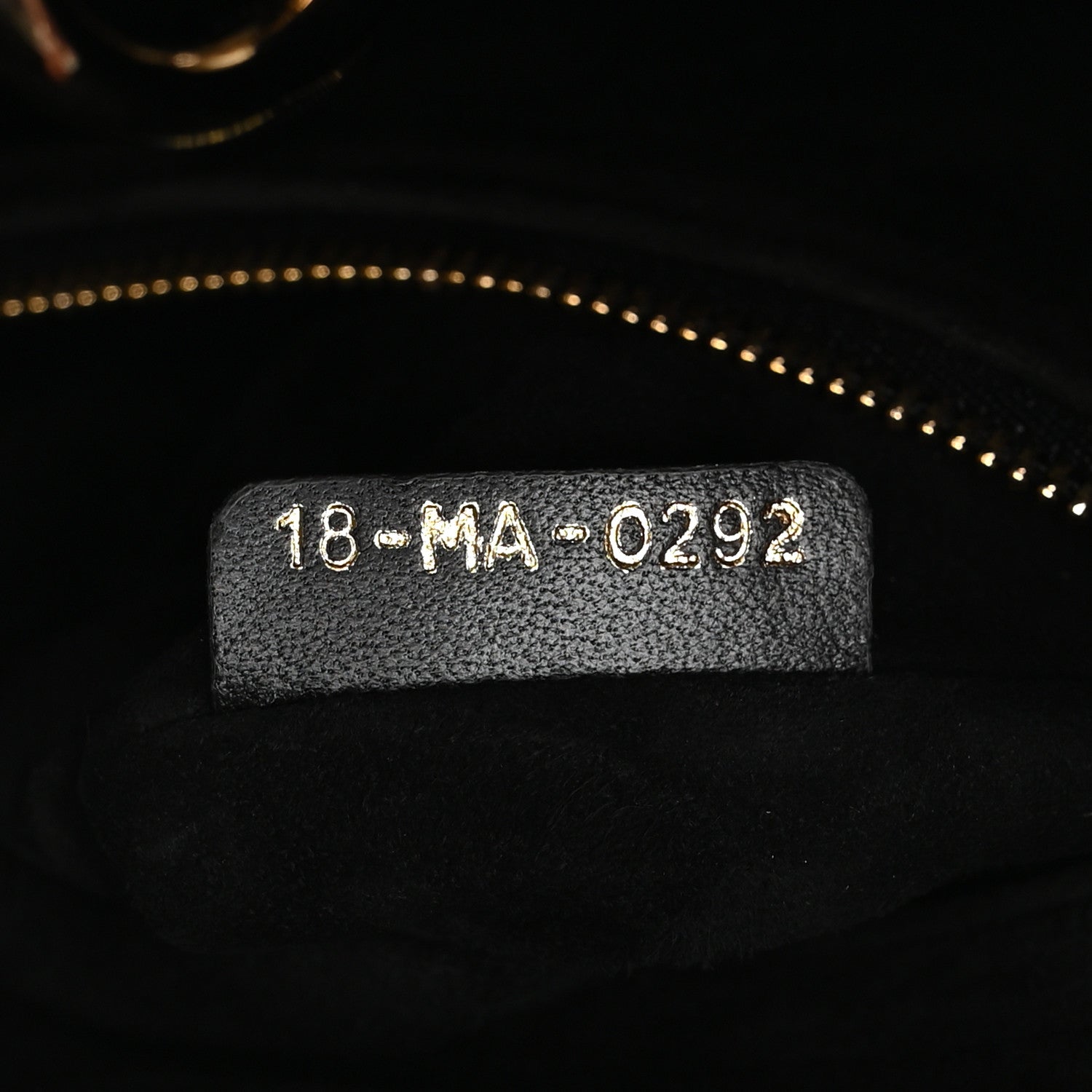 Lambskin Cannage Large Lady D1OR Black