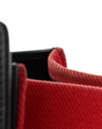 Canvas Smooth Calfskin Micro Tri-Color Luggage Carmin