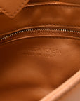 Lambskin Maxi Intrecciato Cassette Crossbody Bag Caramel