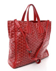 Goyardine Voltaire Tote Red