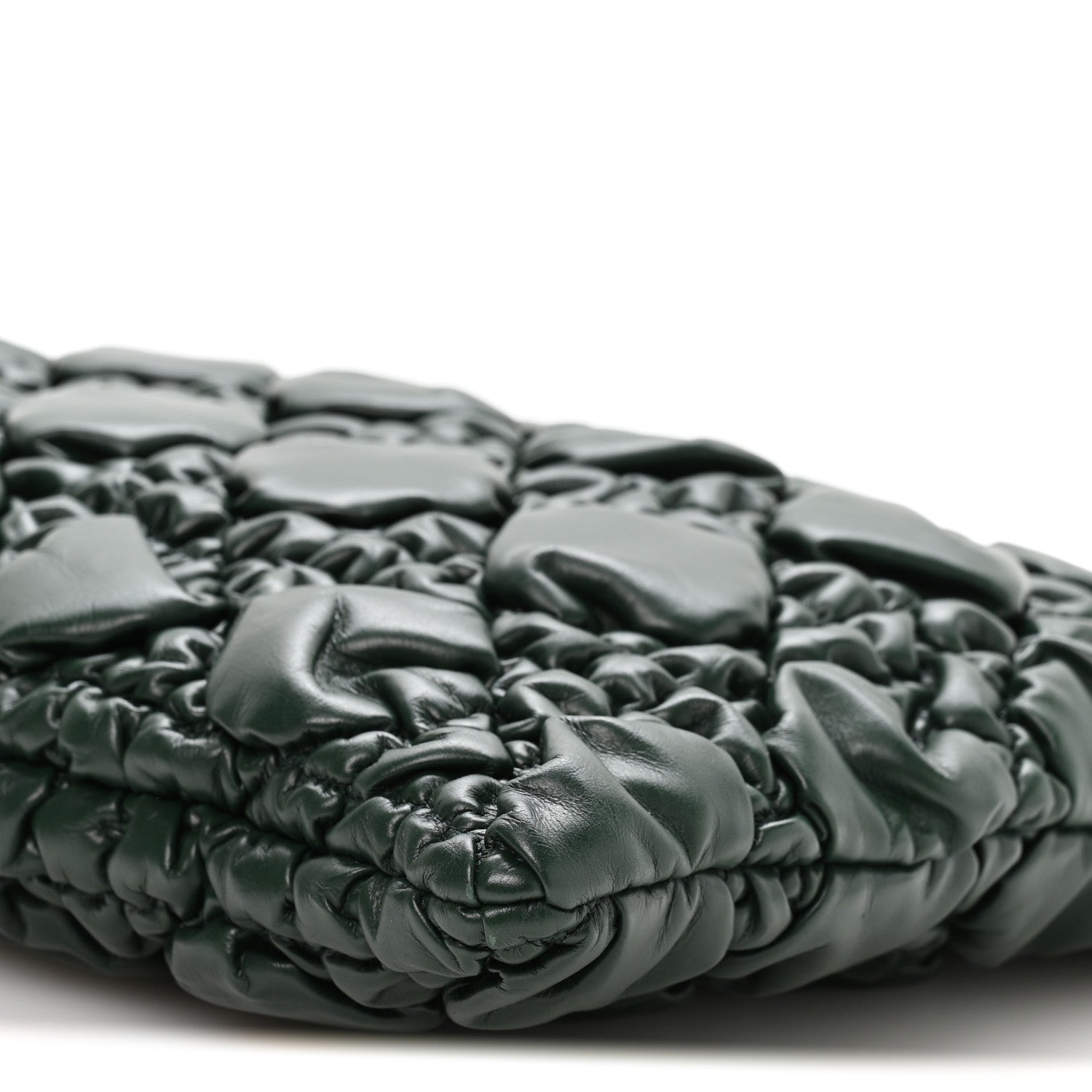 Calfskin Puffy Macrocannage Medium D1OR Crunchy Bag  Forest Bloom