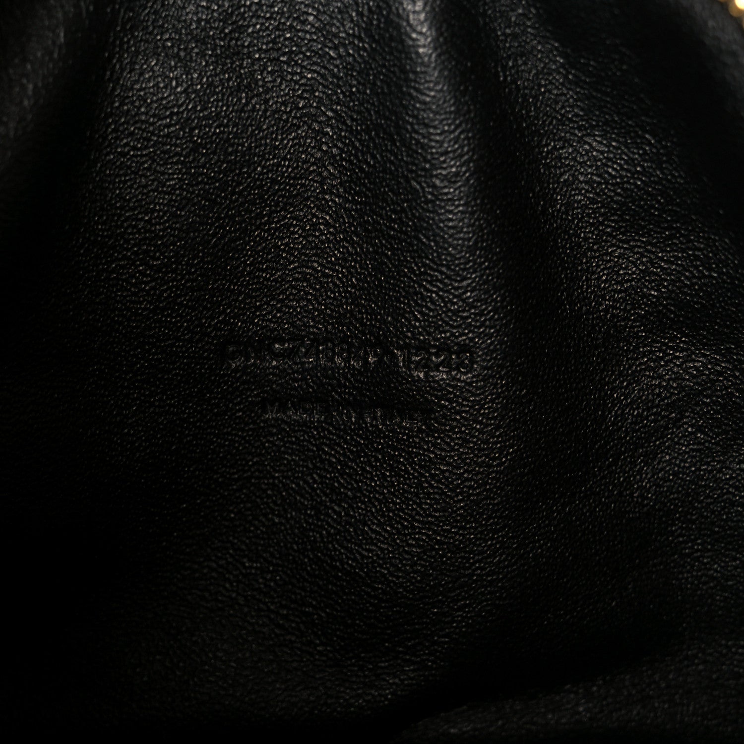 Calfskin Matelasse Monogram Mini Lou Camera Bag Greyish Brown