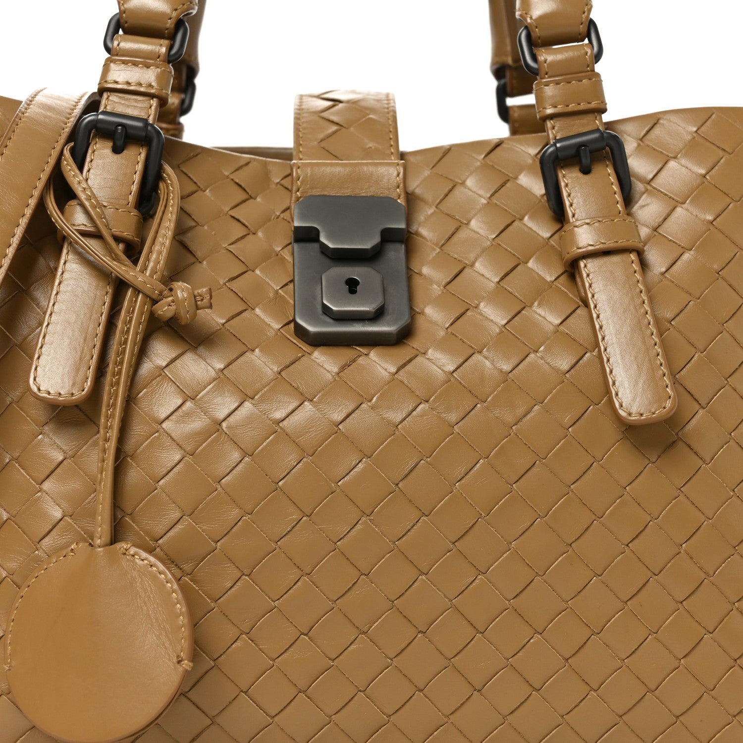 Nappa Intrecciato Small Roma Tote New Cigar