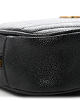 Grain De Poudre Matelasse Monogram Mini Lou Camera Bag Black