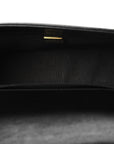 Metallic Glazed Calfskin Small Boy Flap Black Gold