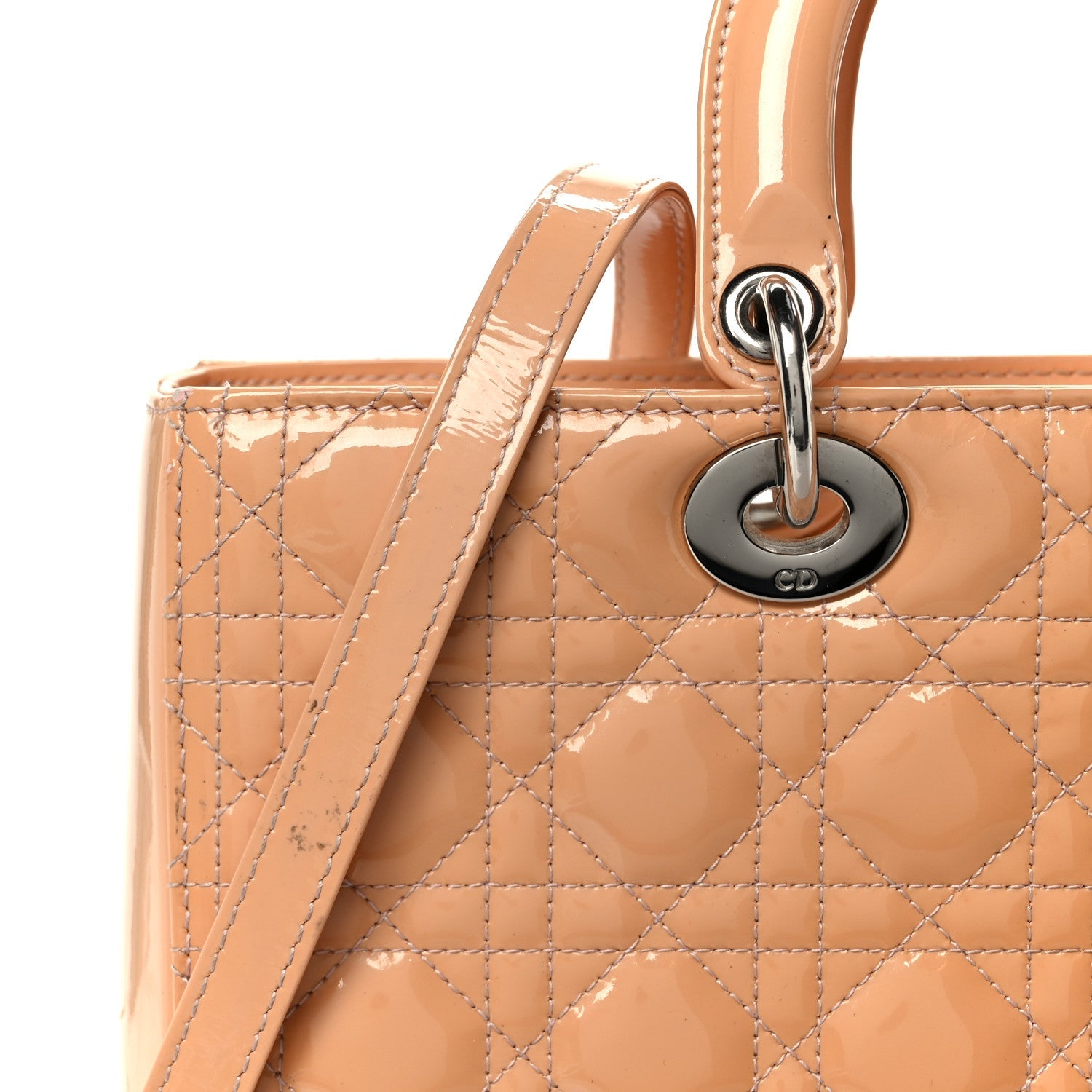 Patent Cannage Large Lady D1OR Rose Clair