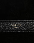 Calfskin Cuir Triomphe Cabas Drawstring Black