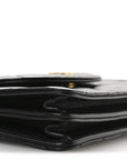 Lambskin Quilted Phone Holder Flap Black