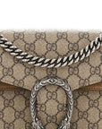 GG Supreme Monogram Small Dionysus Shoulder Bag Taupe