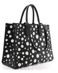 Monogram Kusama Dots Onthego MM Black White