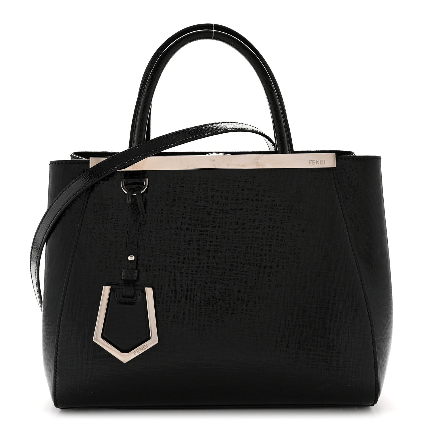Patent Vitello Elite Petite 2Jours Tote Black