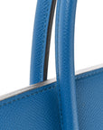 Epsom Birkin 35 Bleu Izmir