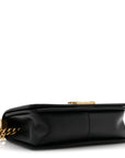 Lambskin Quilted Medium Boy Flap Black