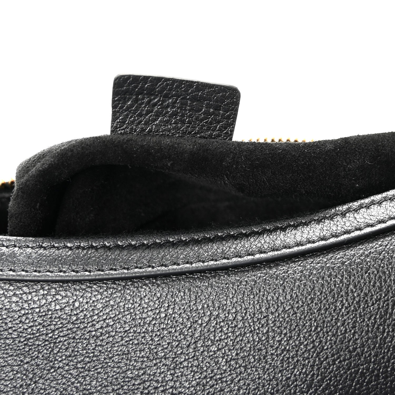 Supple Calfskin Cuir Triomphe Small Heloise Shoulder Bag Black