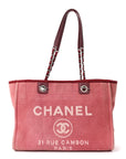 Canvas Small Deauville Tote Red