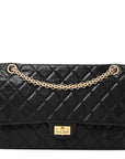 Aged Calfskin Quilted 2.55 Reissue 226 Flap Black