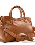 Agneau Arena Gold Hardware Medium Le City Camel