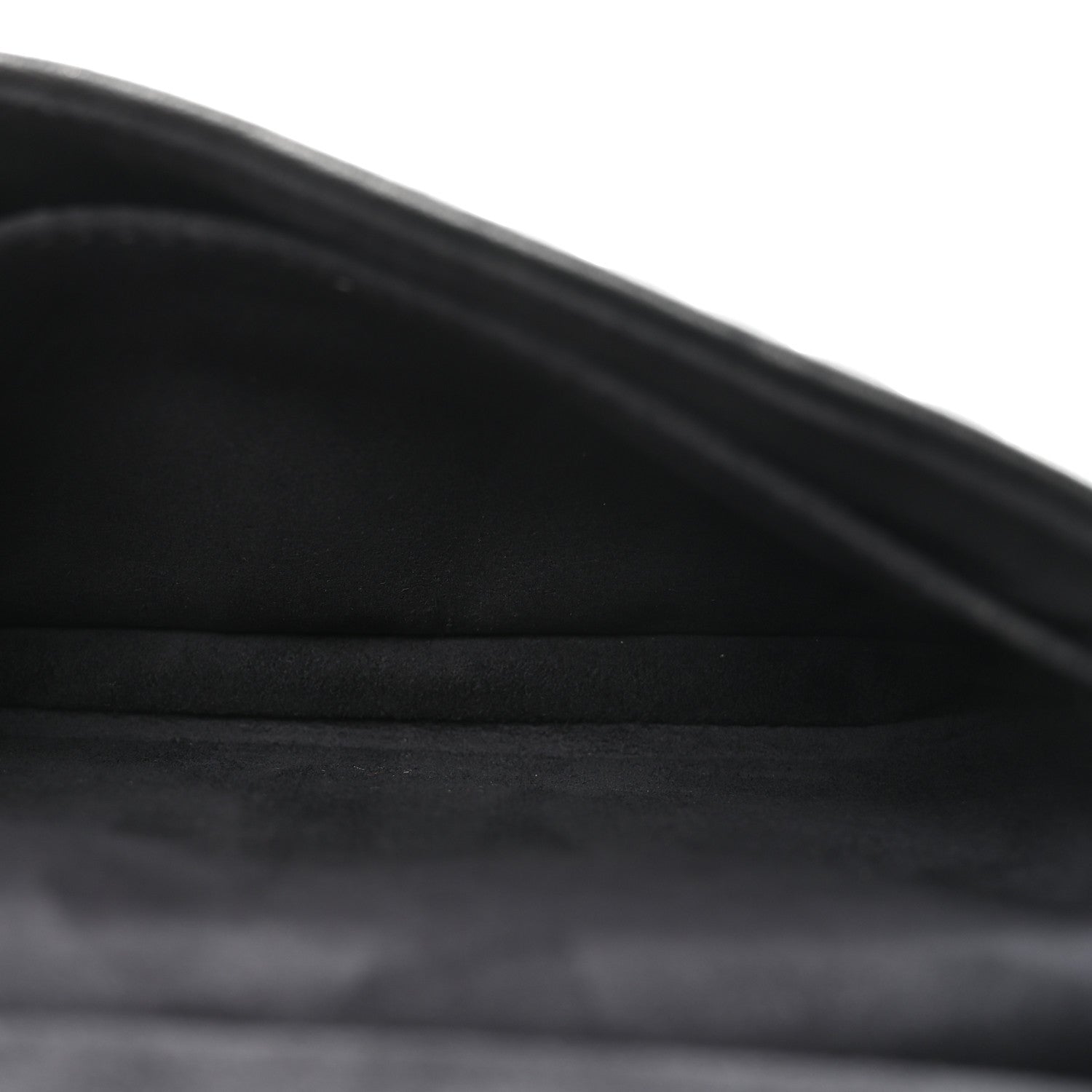 Shiny Nappa Trapuntata Micro Double Baguette Black