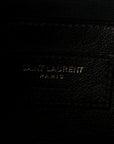 Crinkled Calfskin Matelasse Monogram Baby Niki Chain Satchel Black